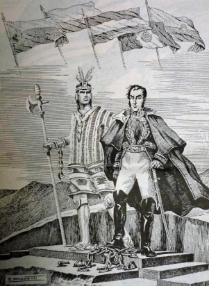 Bolivar retratado por Amoretti (Foto archivo Museo del Aparapita-Elias Blanco Mamani)