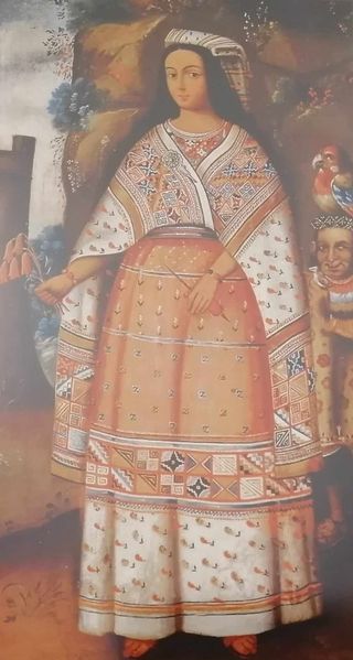 Retrato de una coya sin identificación nobiliaria. Museo Arqueológico del Cuzco