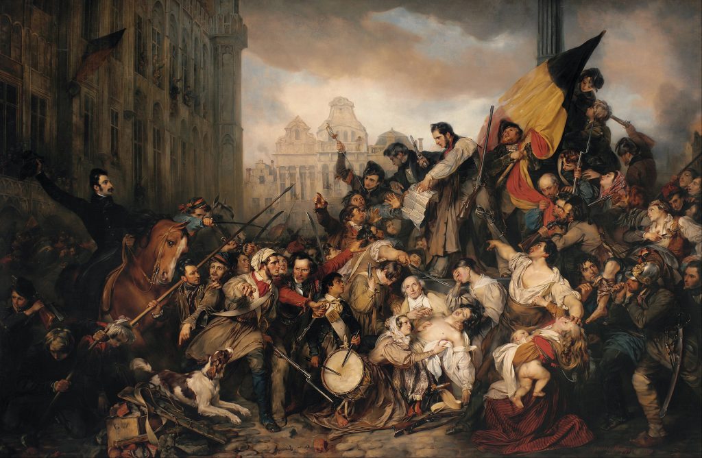 Gustave Wappers, Un episodio de septiembre 1830