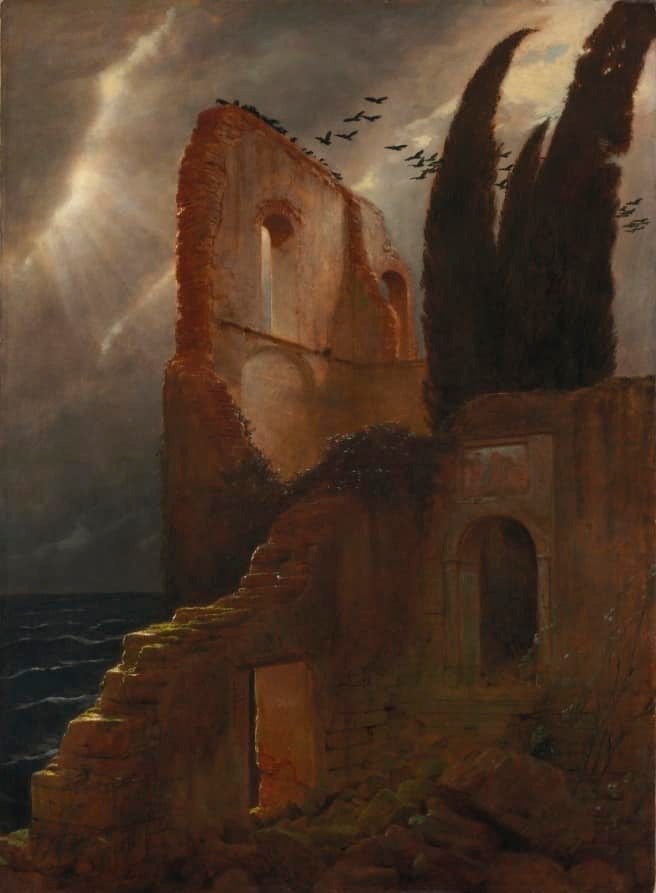 Arnold Böcklin, Ruina junto al mar